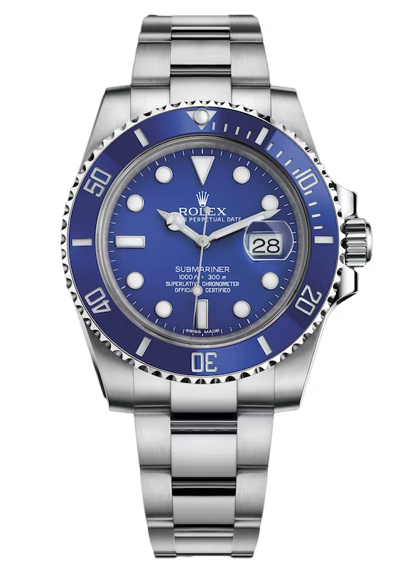 Rolex Pre owned Submariner Smurf 116619LB David and Sons