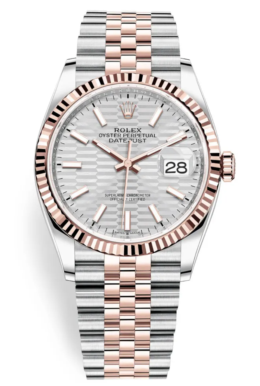 Rolex datejust 36 rose hotsell gold diamond