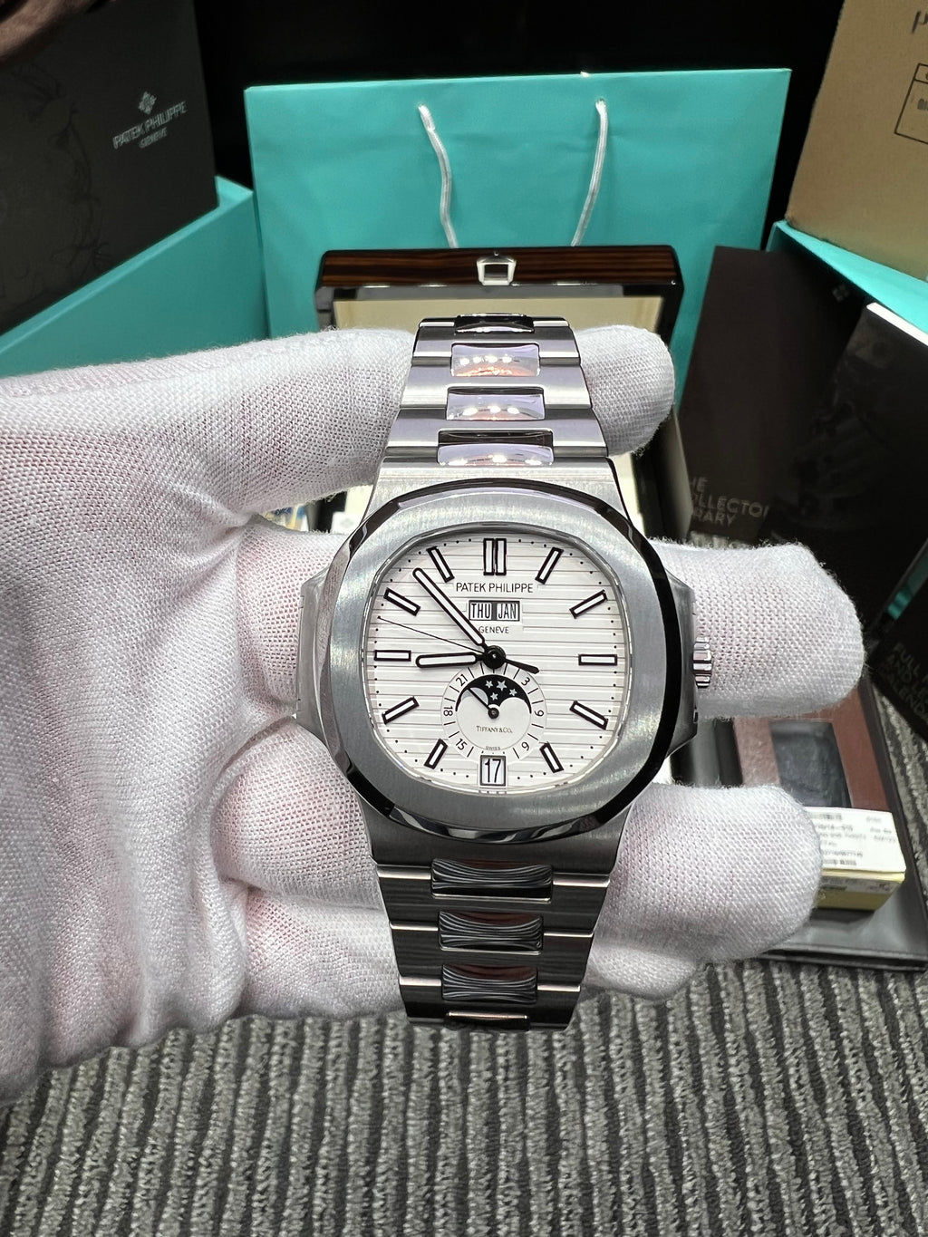 Patek 5726 white dial best sale