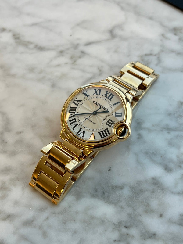 Cartier - Pre-owned Ballon Bleu Yellow Gold 36mm w69003z2 / 3002