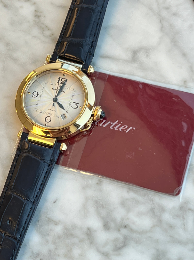 Cartier - Unworn Pasha De Cartier 41mm Large Yellow Gold WGPA0007