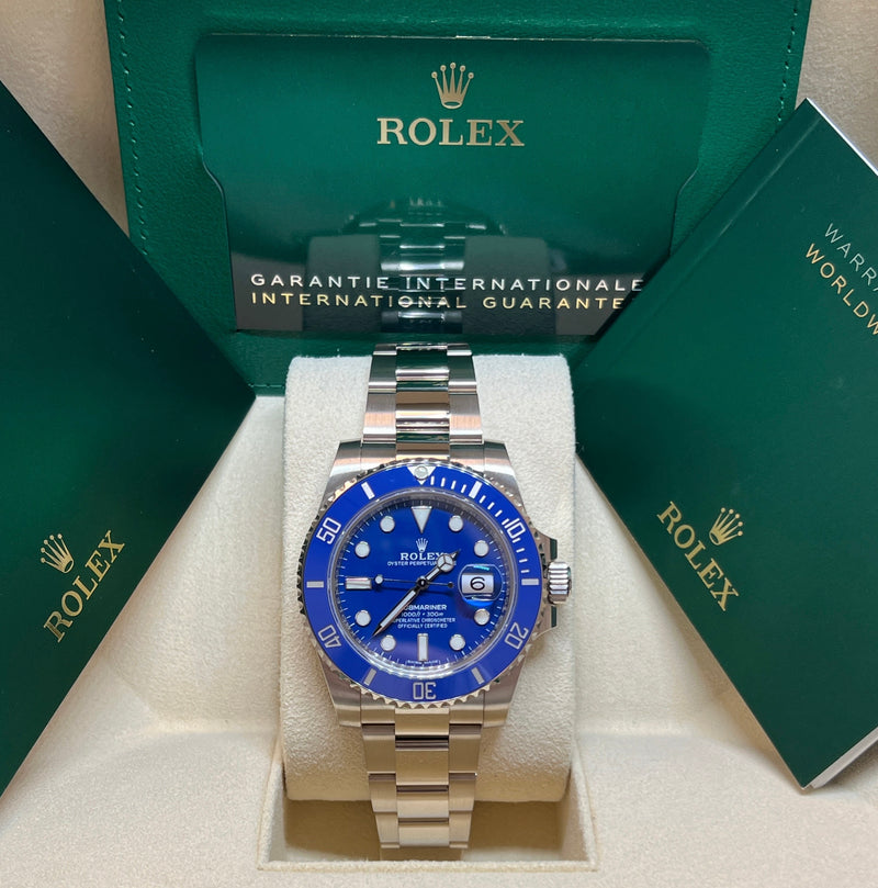 Rolex - Unworn White Gold Submariner Smurf 116619LB