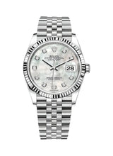 Rolex - Pre-owned Datejust 36mm Mother of Pearl (MOP) Diamond Dial Jubilee Bracelet 126234