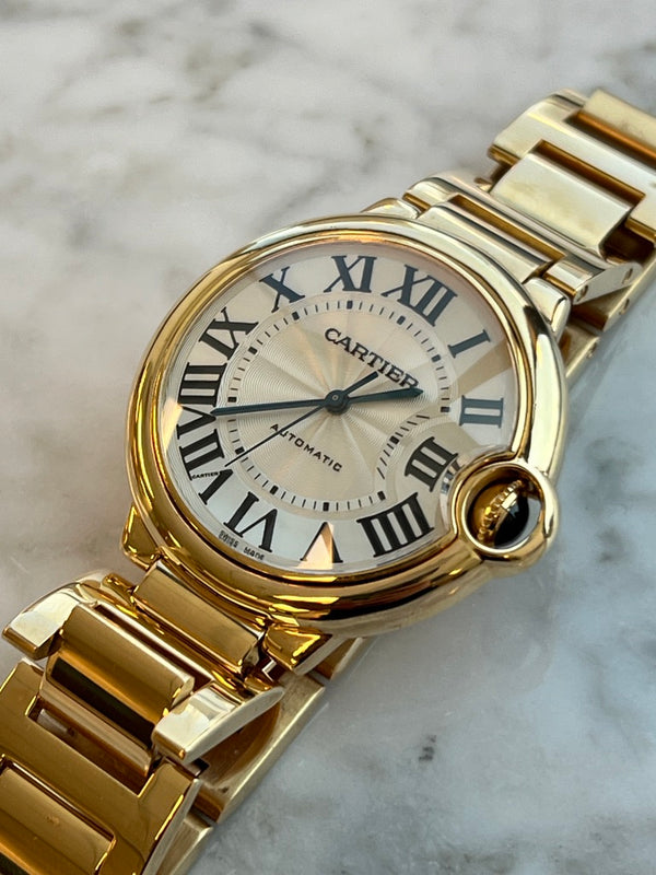 Cartier - Pre-owned Ballon Bleu Yellow Gold 36mm w69003z2 / 3002