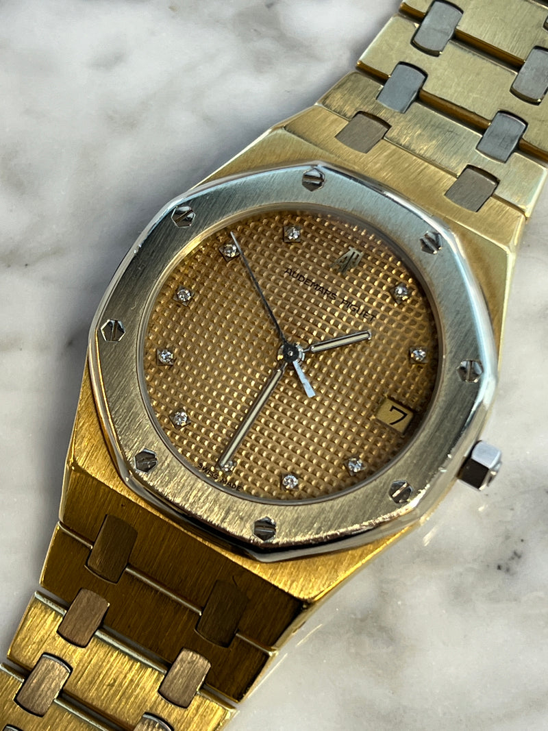 Audemars Piguet - Pre-owned Royal Oak Two Tone Champagne Diamond Dial 56023AC