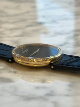 Patek Philippe - Pre-owned Yellow Gold Ellipse 4310 Black Onyx Dial Diamond Bezel