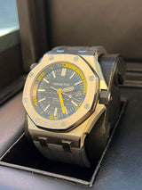 Audemars Piguet - Pre-owned 42mm Royal Oak Offshore Blue/Yellow 15710ST