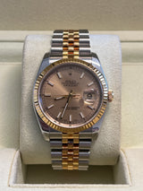 Rolex - Pre-owned Two Tone Yellow Gold Datejust 36mm Champagne Dial 116233