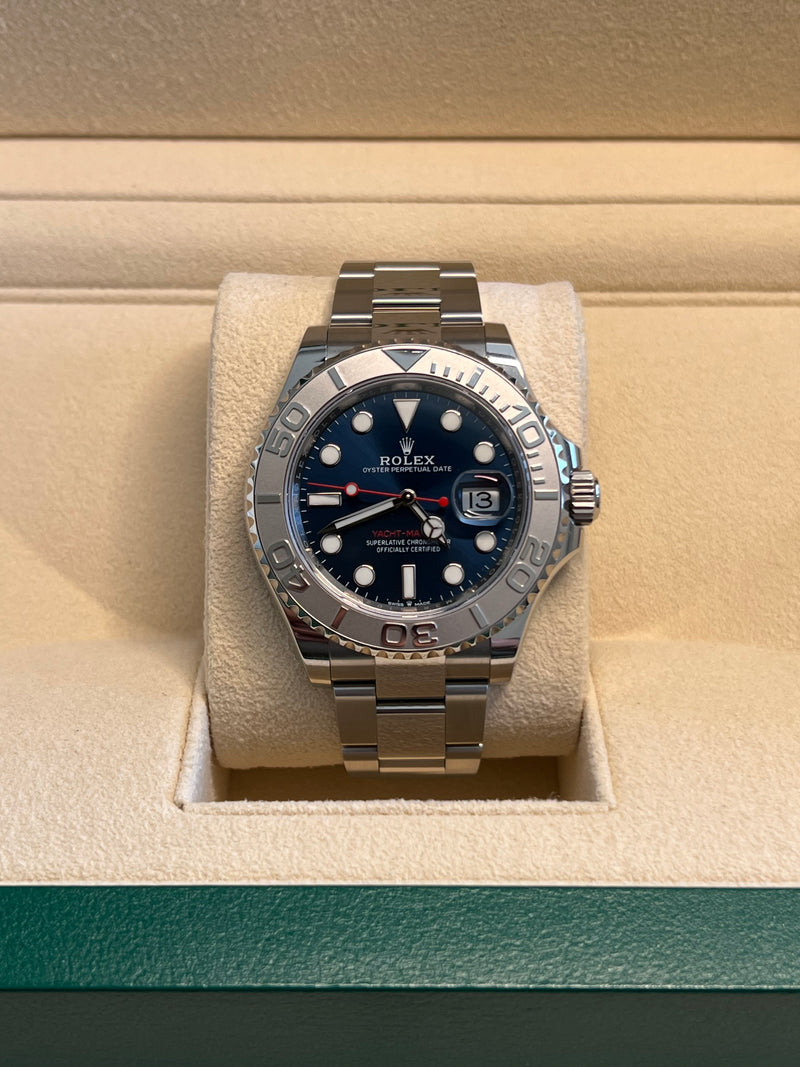 Rolex Yacht-Master Midsize SS/YG Blue Dial Oyster Bracelet 35mm Automatic (Preowned)