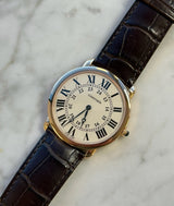 Cartier - Pre-owned Ronde Louis Rose Gold 36mm White Dial w6800251