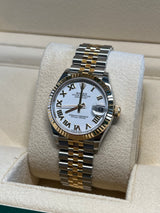 Rolex - Unworn Two Tone Yellow Gold Datejust 31mm White Dial 278273