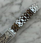 Cartier - Pre-owned Tank Americaine 19 x 35mm Diamond Bezel 2489