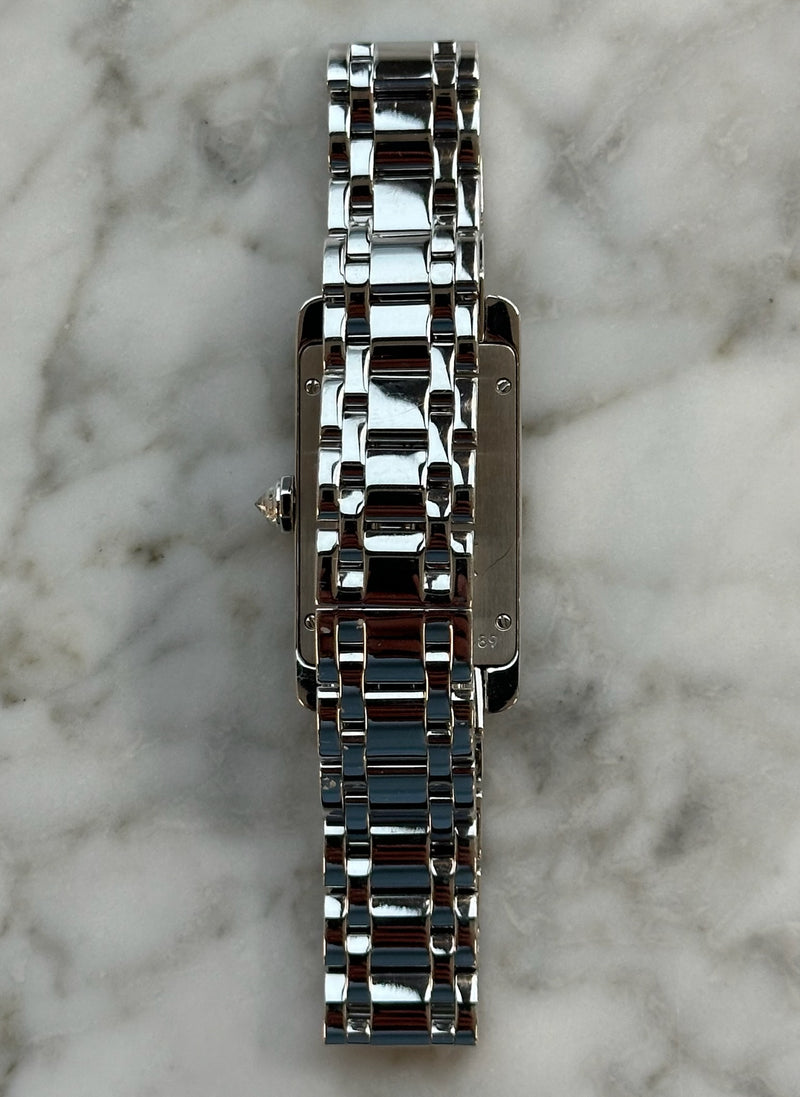 Cartier - Pre-owned Tank Americaine 19 x 35mm Diamond Bezel 2489