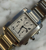 Cartier - Pre-owned Tank Francaise Chronograph 37 x 28mm Stainless Steel w51001q3 / 2303