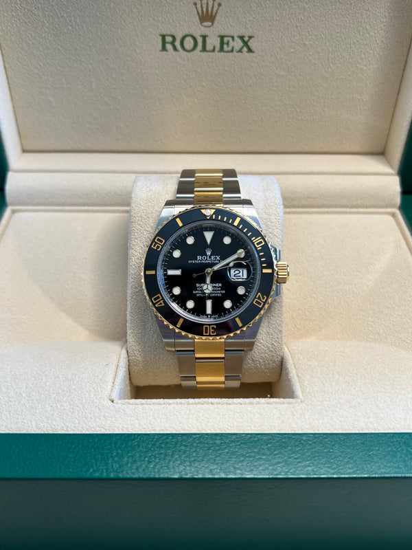 Rolex - Pre-owned Two Tone Yellow Gold Submariner 126613LN