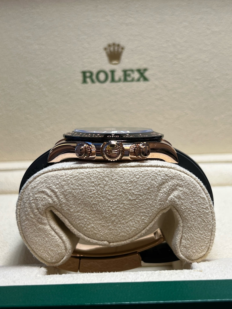 Rolex - Pre-owned Rose Gold Daytona 116515LN Black Dial