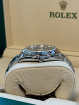 Rolex - Pre-owned Datejust 36mm Green Palm Motif Diamond Dial Oyster Bracelet 126234