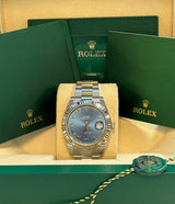 Rolex - Pre-owned Datejust 41mm Blue Roman Dial Oyster Bracelet 126334