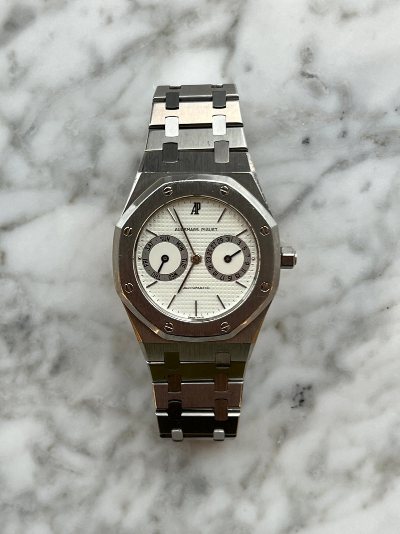 Audemars Piguet - Pre-owned Royal Oak "Owl" Day-Date Stainless Steel 25572ST