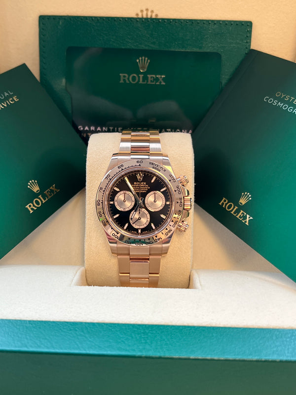 Rolex - Unworn Rose Gold Daytona Black Dial 126505