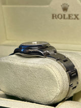 Rolex - Pre-owned Oyster Perpetual 26mm Silver & Purple Dial 176200