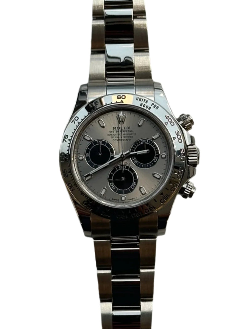 Rolex - Pre-owned White Gold Daytona Grey Dial "Ghost" 116509