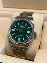 Rolex - Unworn Oyster Perpetual 41mm Green Dial 124300