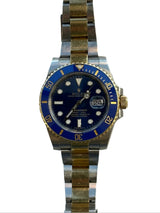 Rolex - Pre-owned Two Tone Yellow Gold Submariner Bluesy 116613LB