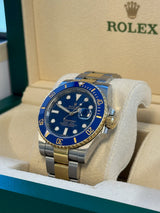 Rolex - Pre-owned Two Tone Yellow Gold Submariner Bluesy 116613LB