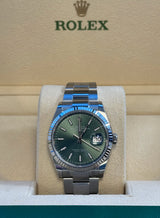 Rolex - Unworn Datejust 36mm Green Dial Oyster Bracelet 126234