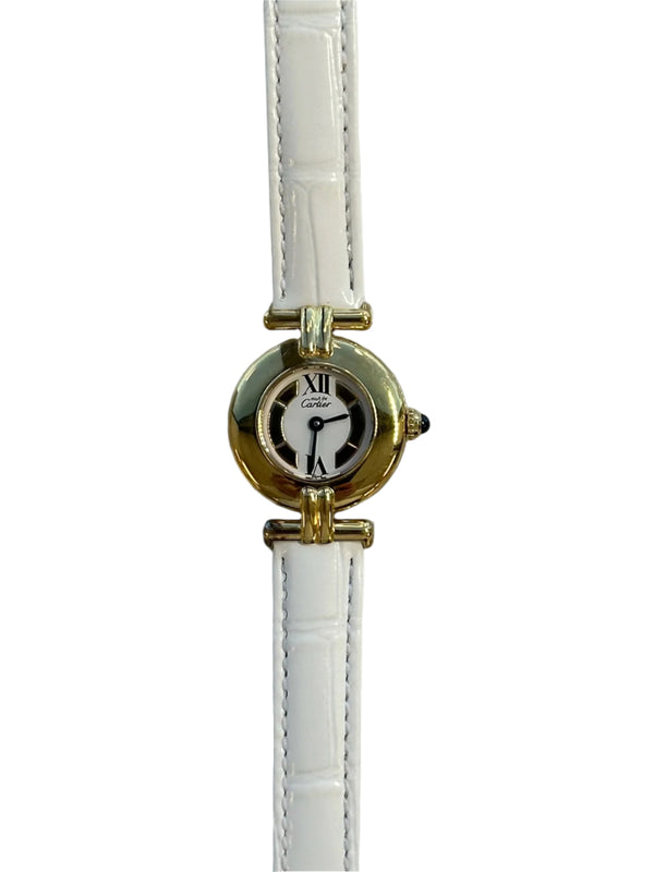 Cartier - Pre-owned Vermeil 24mm White Dial 590002