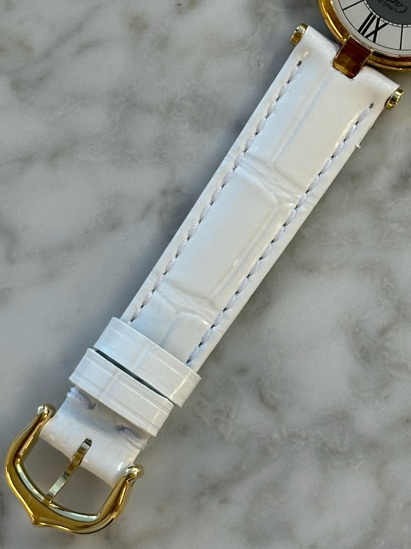 Cartier - Pre-owned Vermeil 24mm White Dial 590004