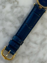 Cartier - Pre-owned Vermeil 24mm Blue Dial 590004