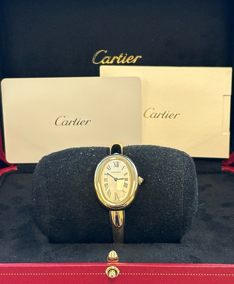 Cartier - Unworn Cartier Baignoire Small Size 16 WGBA0025