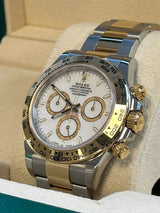 Rolex - Pre-owned Two Tone Yellow Gold Daytona White Dial 126503