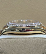 Rolex - Pre-owned Yellow Gold Day-Date 36mm Presidential Pave Rainbow Diamond Dial Diamond Bezel 128348RBR