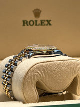 Rolex - Pre-owned Two Tone Yellow Gold Datejust 31mm MOP (Mother of Pearl) Dial Diamond Bezel 278383RBR