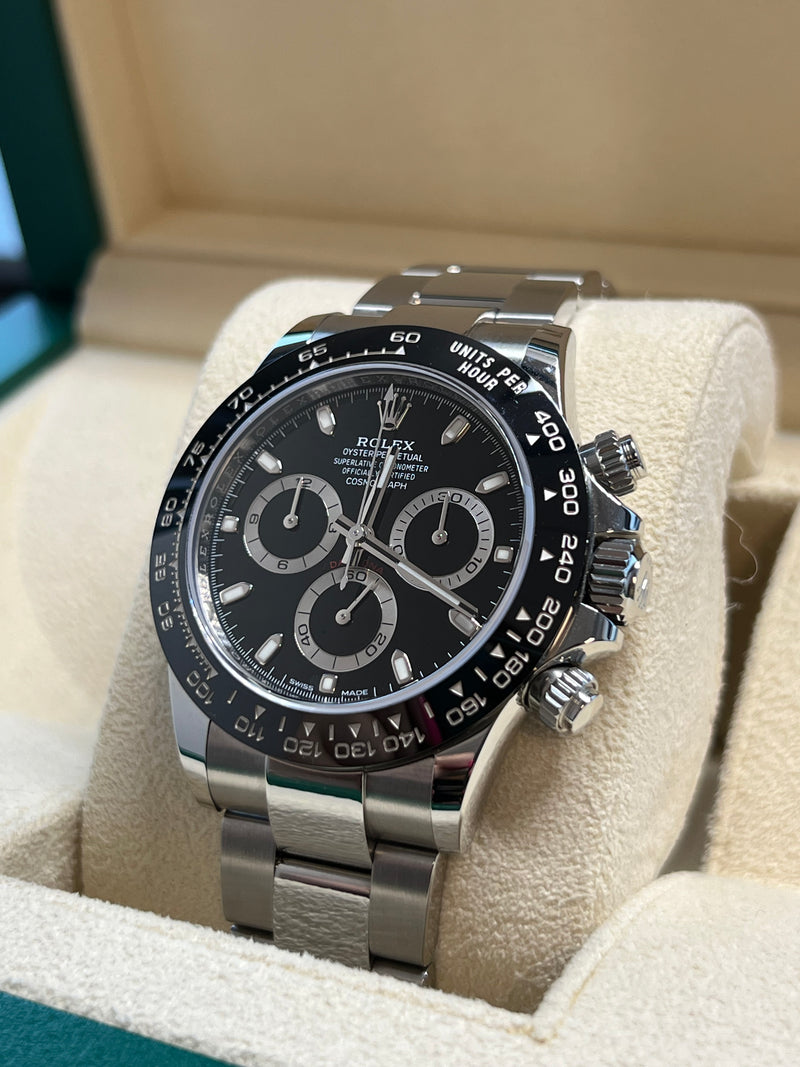 Rolex Unworn Black Dial Daytona 116500LN David and Sons Timepieces