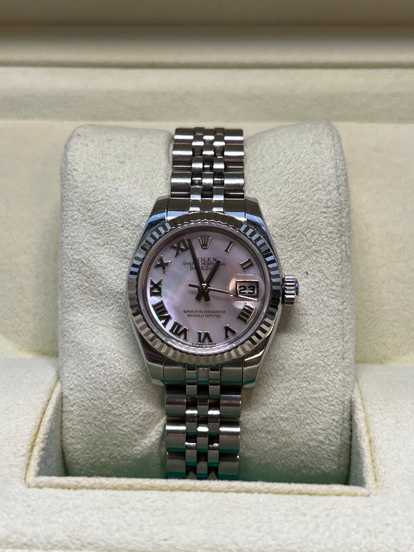 Rolex - Pre-owned Stainless Steel Datejust 26mm Mother of Pearl (MOP) Dial 179174