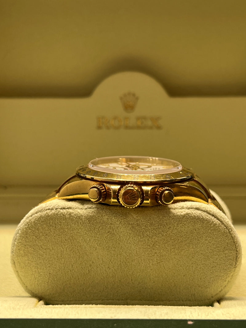 Rolex - Pre-owned Yellow Gold Daytona White Dial 116528