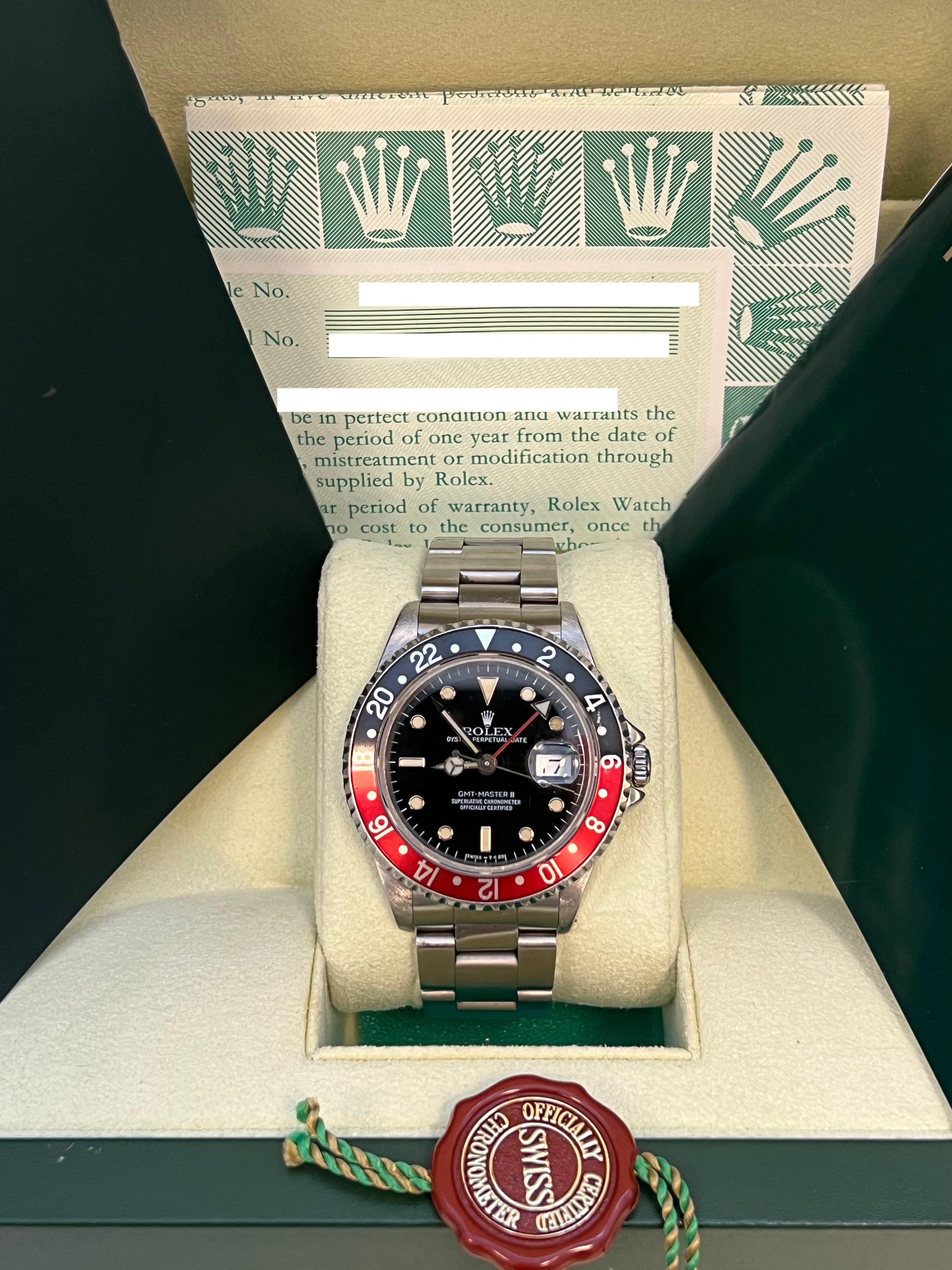 Rolex - Pre-owned GMT Master II Coca Cola (Coke) 16710 – David and Sons ...