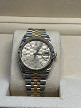 Rolex - Pre-owned Two Tone Yellow Gold Datejust 36mm Fluted Motif Dial 126233