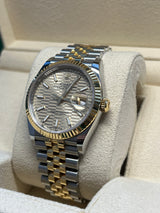 Rolex - Pre-owned Two Tone Yellow Gold Datejust 36mm Fluted Motif Dial 126233