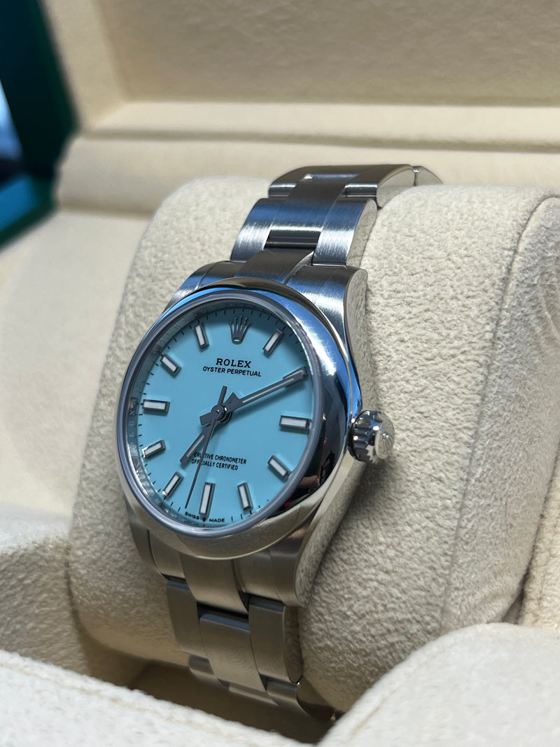 Rolex - Unworn Oyster Perpetual 31mm Tiffany Blue Dial 277200