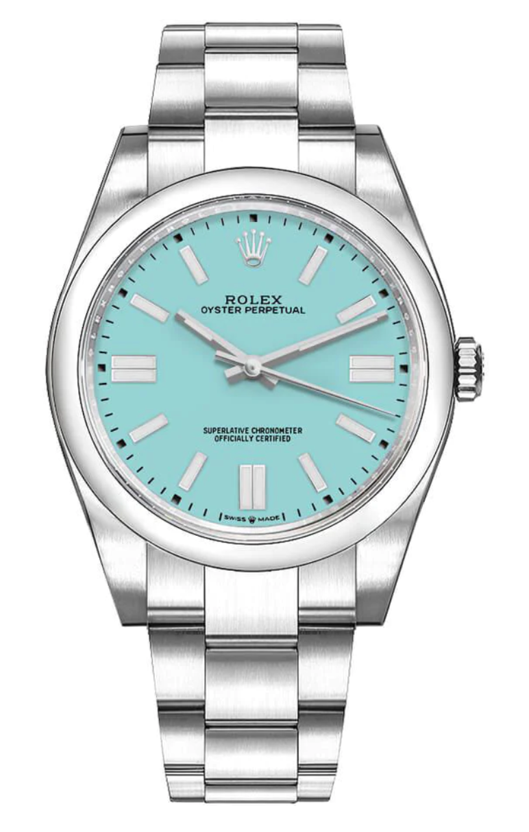 Rolex - Pre-owned Oyster Perpetual 41mm Tiffany Blue Dial 124300