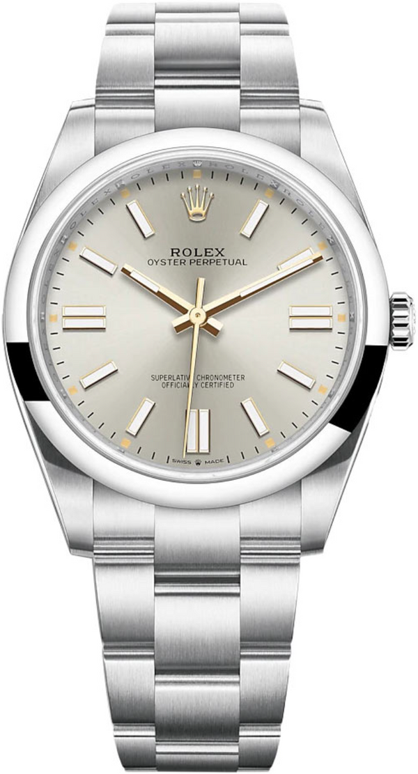 Rolex - Pre-owned Oyster Perpetual 41mm Silver Dial 124300