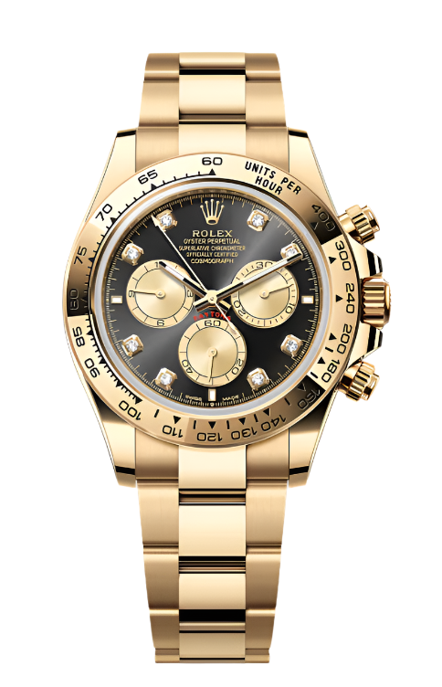 Rolex - Unworn Yellow Gold Cosmograph Daytona Black Diamond Dial 126508