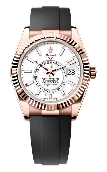 Rolex - Unworn Rose Gold Sky-Dweller White Dial 336235