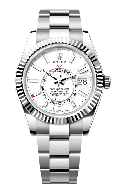 Rolex - Unworn Stainless Steel Sky-Dweller White Dial Oyster Bracelet 336934