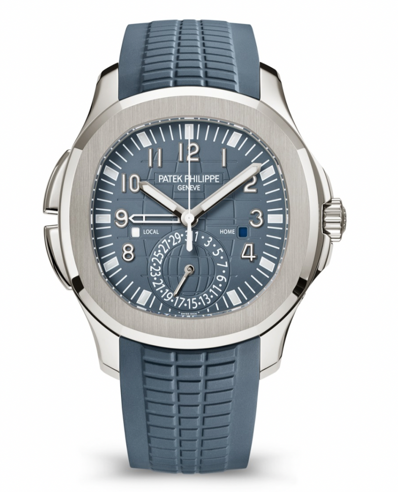 Patek Philippe - Unworn Aquanaut Travel Time Blue Dial 5164G-001